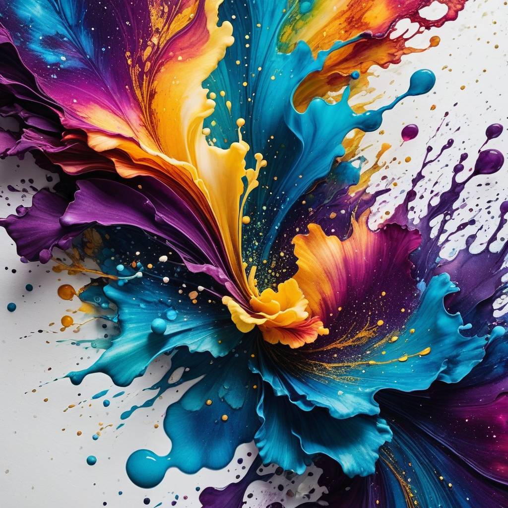 8K Alcohol Ink Splatter Art masterpiece