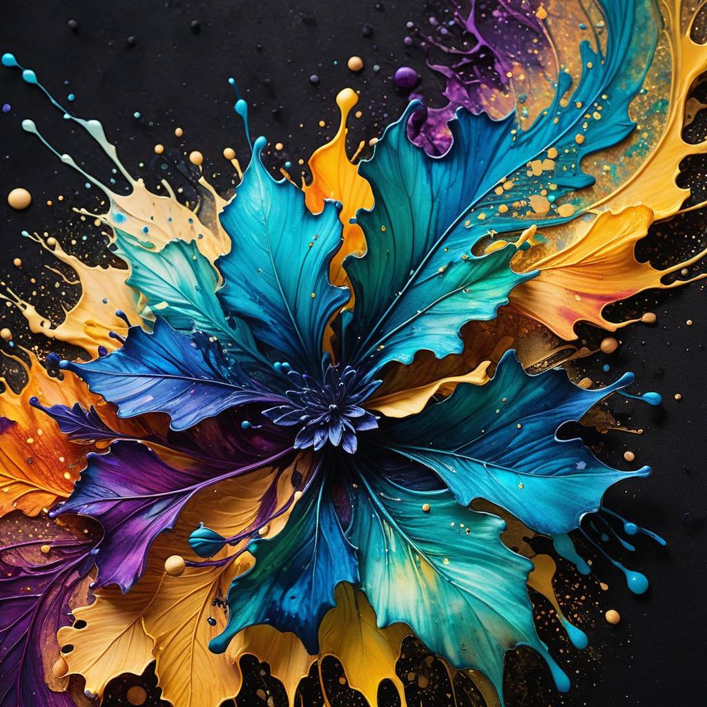 8K Alcohol Ink Splatter Art masterpiece